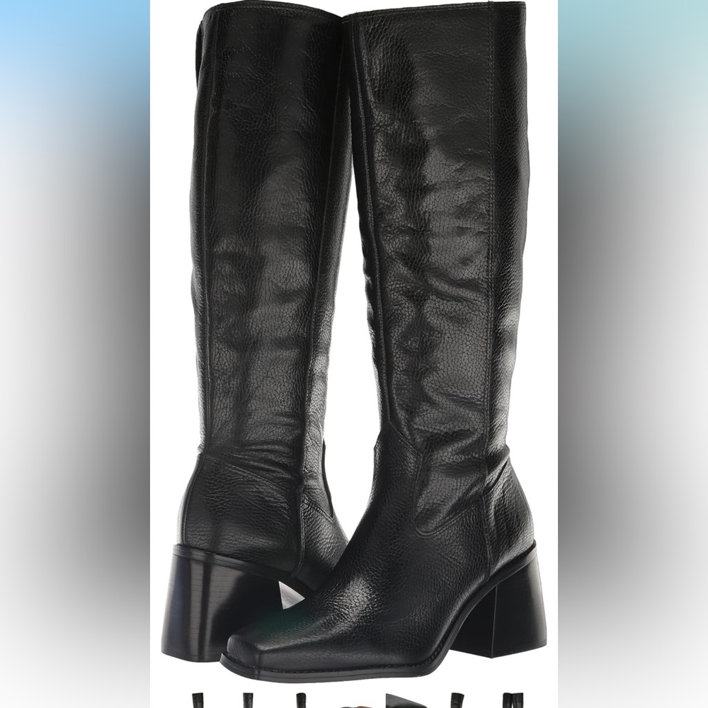 Vince camuto sangeti Black Over the Knee Leather Boots